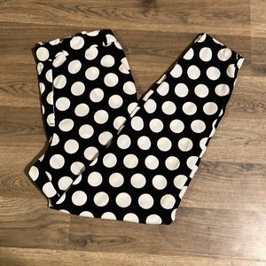 Xhiliration Black and White Polka Dot Trousers Size 1
